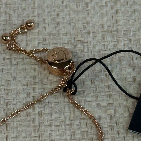 NWT Kate Spade Rose Gold Full Circle Slider Necklace - Picture 4 of 4